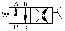 Four Way Foot Operated Air Valve Pneumatic Symbol